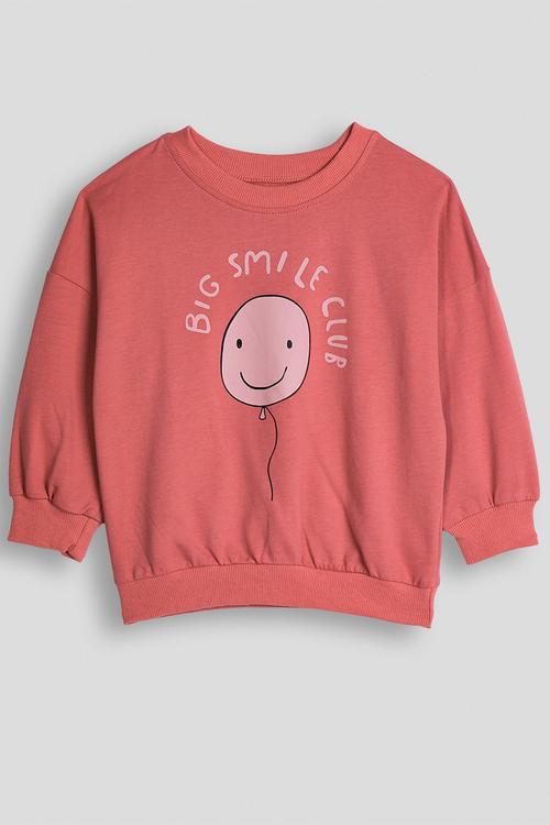 Big smile club sweatshirt - dark pink