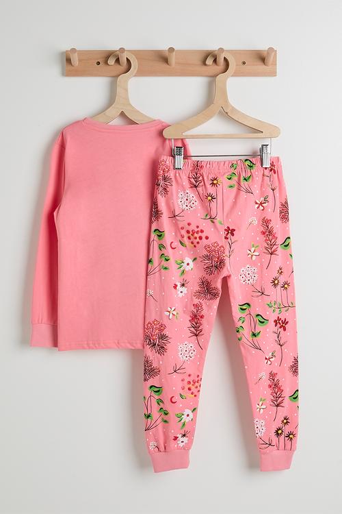 Mice graphic pj set - blush color/aop