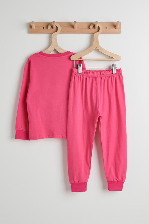 Placement print pj set - cerise pink