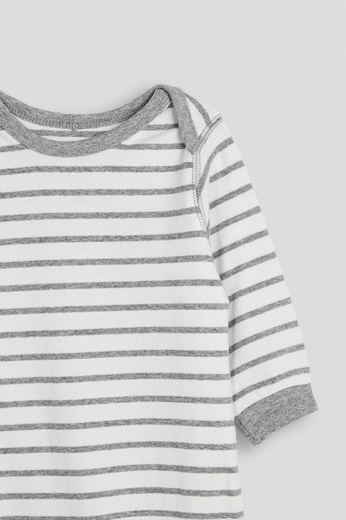 Stripe romper - grey