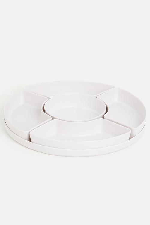 Melamines Platter - White