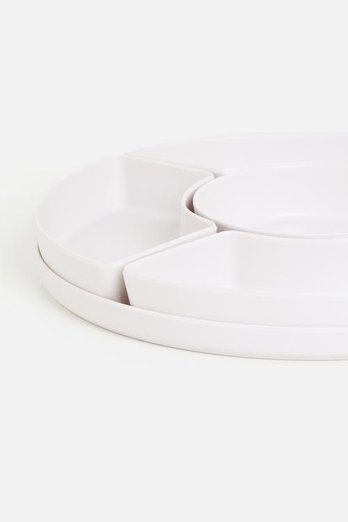 Melamines Platter - White