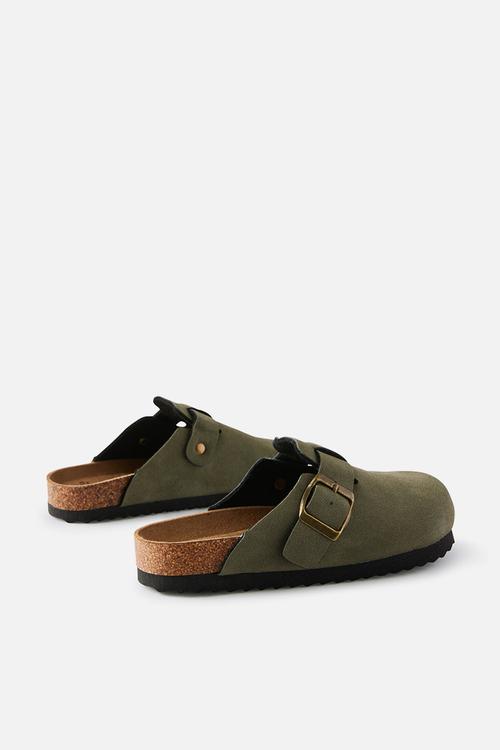 Tommy Buckle Slide -Khaki Green