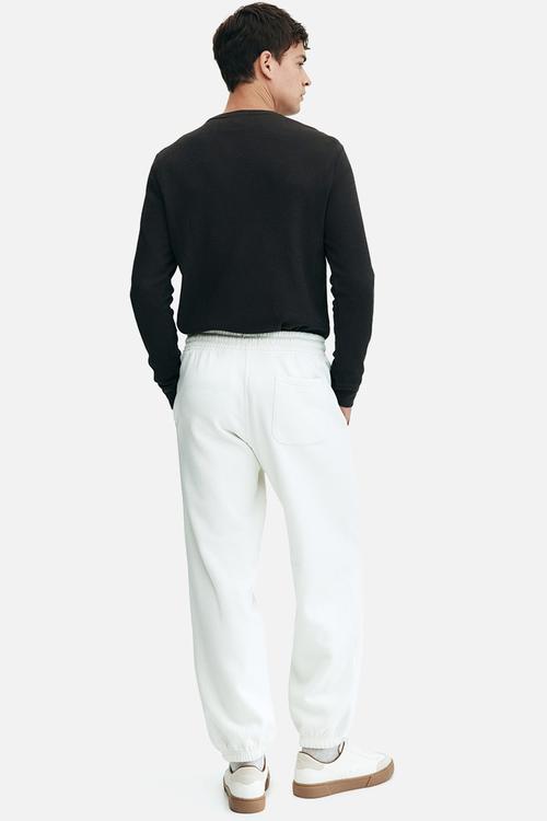 Relaxed fit sweatpants - white