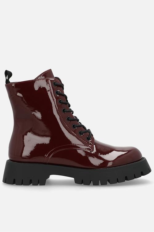 Olwyn lace-up boot - burgundy