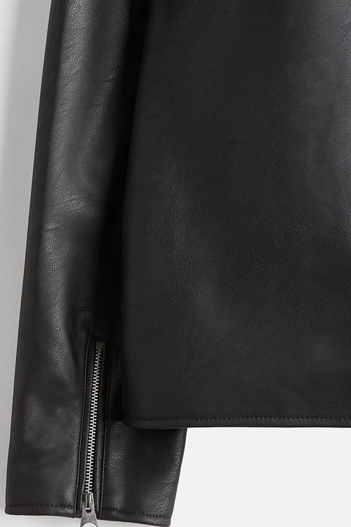 Collared jacket - black