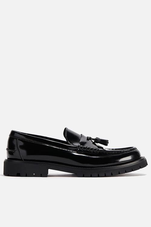 Tasselled loafers - black