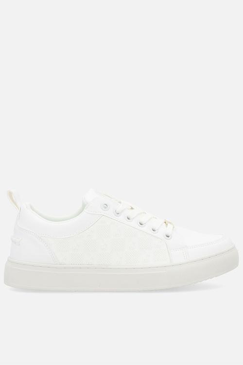 Block monogram sneaker - white