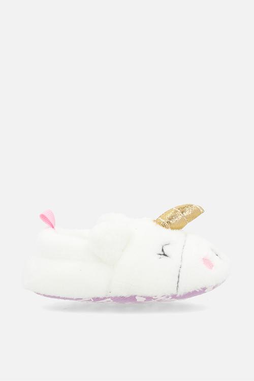 Unicorn slippers - white