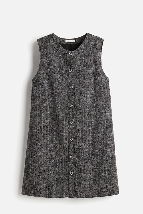 Shift dress - black marl
