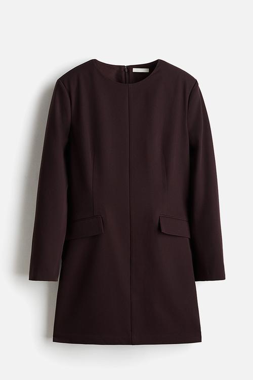 Short dress - burgundy