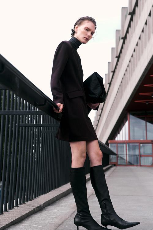 Short dress - burgundy