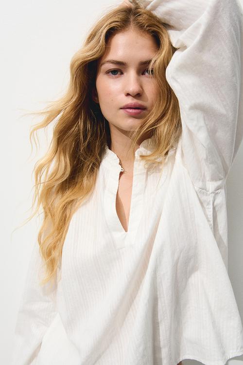 Cotton blouse - white