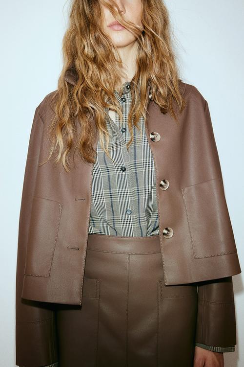Coated jacket - brown