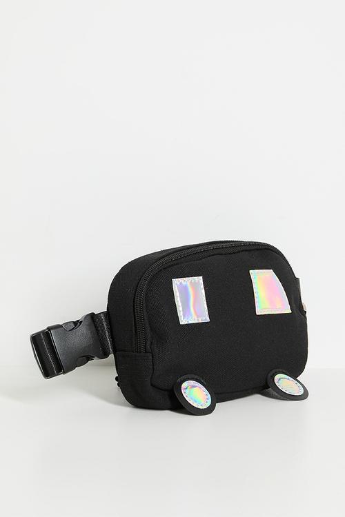 Novelty waist pouch bag - black