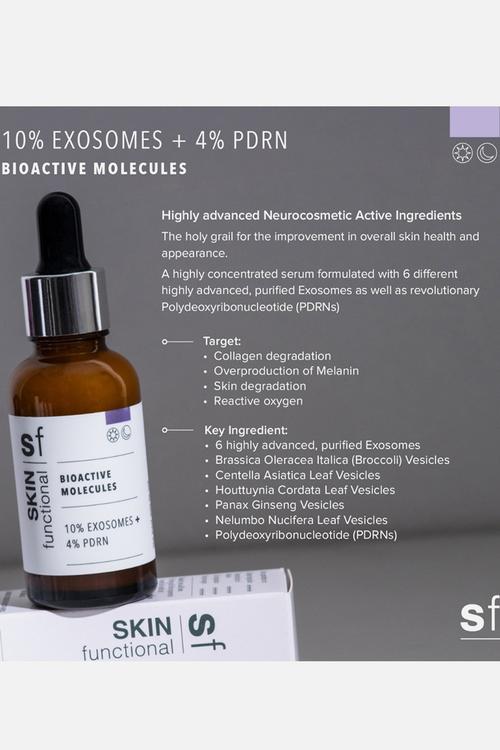 10%. Exosomes + 4% PDRN Bioactive Molecules Serum - 30ml