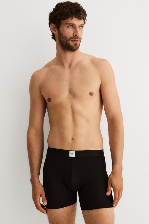 3-Pack mid trunks with lycra® - dark green