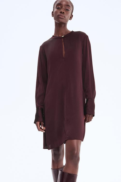 Tunic dress - burgundy