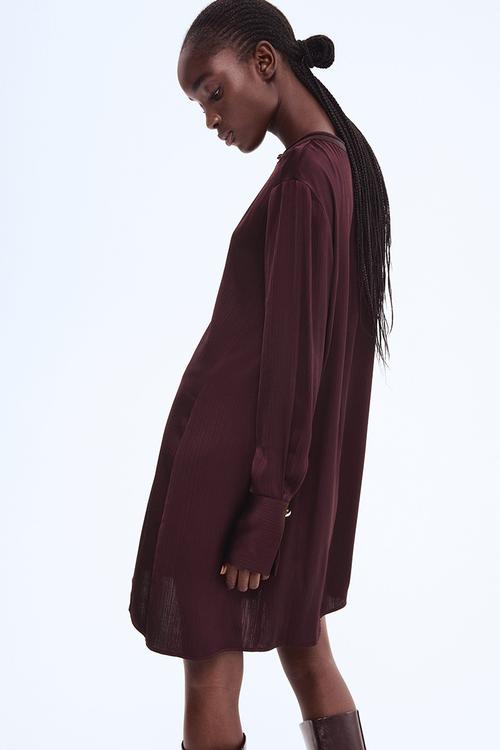 Tunic dress - burgundy
