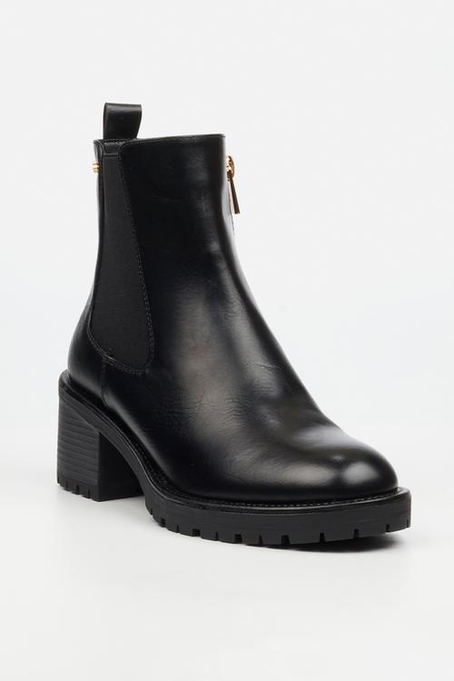 Creek 1 chelsea chunky heel ankle boot - black