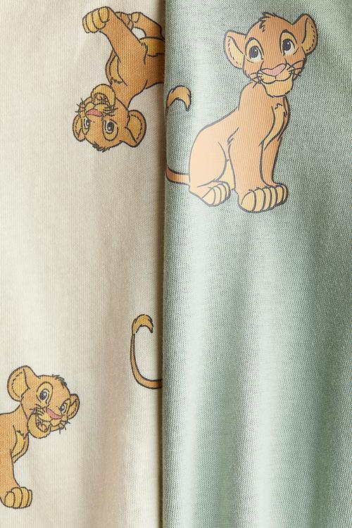 2-Pack printed pyjamas - turquoise/the lion king