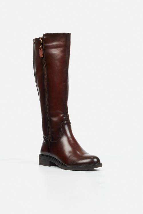 Fyre 1 side zip rider boot - chocolate