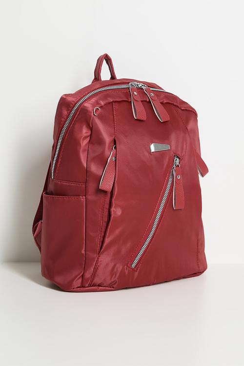 Multi-feature backpack - brick red