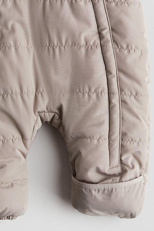 Padded all-in-one suit - greige