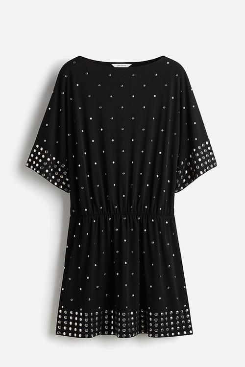 Studded dress - black