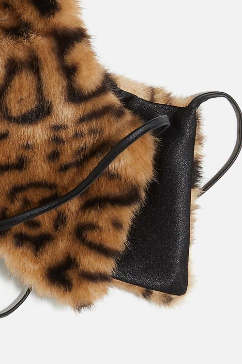 Collar - beige/leopard print
