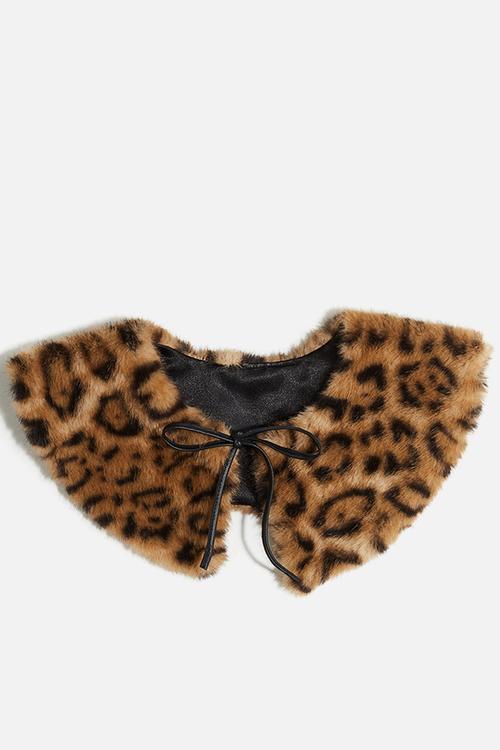 Collar - beige/leopard print