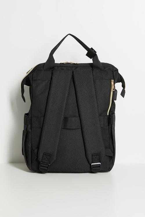 Diaper bag backpack - black