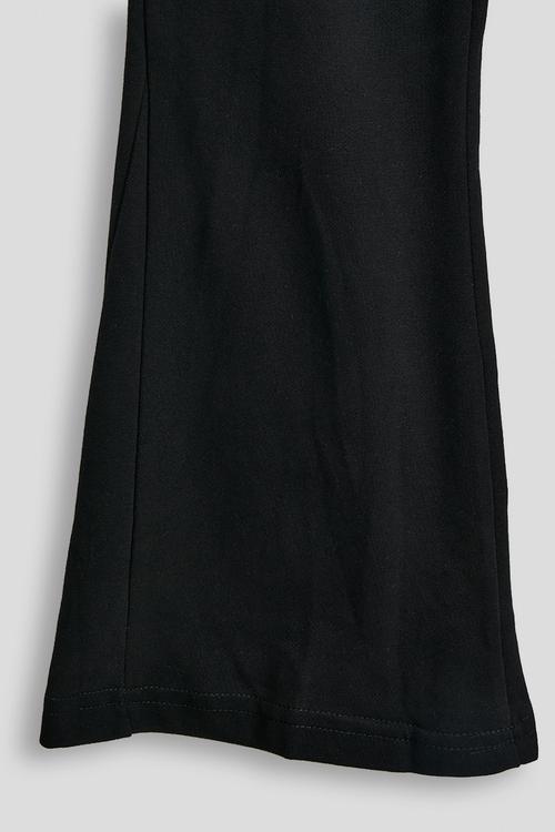 Bootleg sweatpants - black