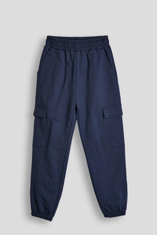 Cargo-style joggers - navy