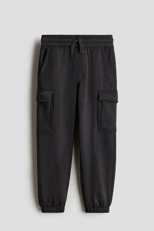 Cargo joggers - dark grey marl 