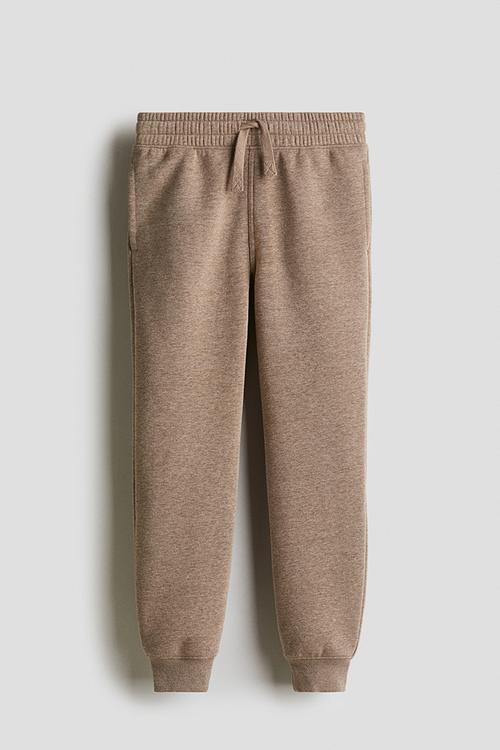 Cotton sweatshirt joggers - beige marl