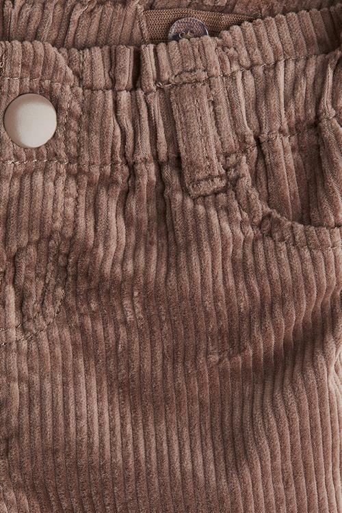 Cotton corduroy trousers - brown