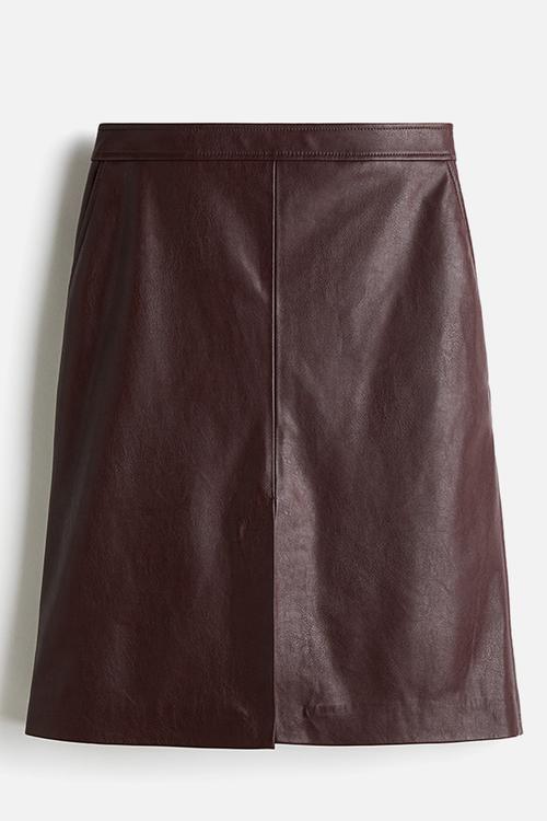 Pencil skirt - burgundy