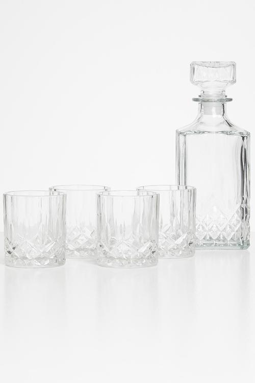 Crista Decanter & Glass Set - Clear