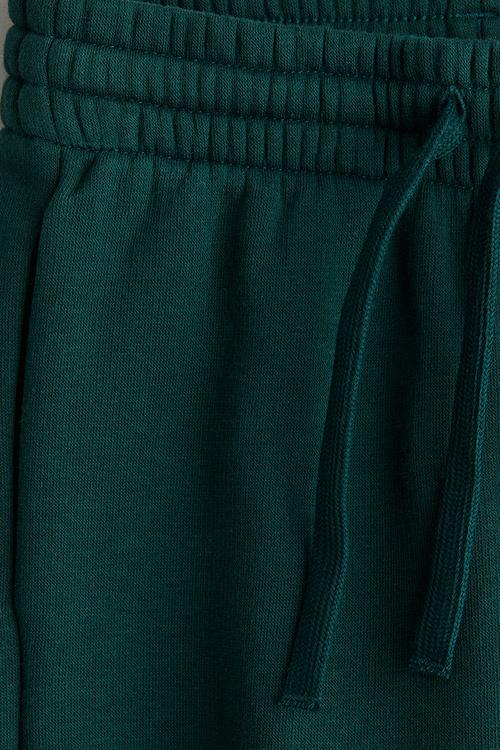 Brushed-inside joggers - dark green