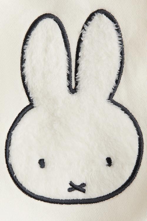 Print-motif sweatshirt - cream/miffy