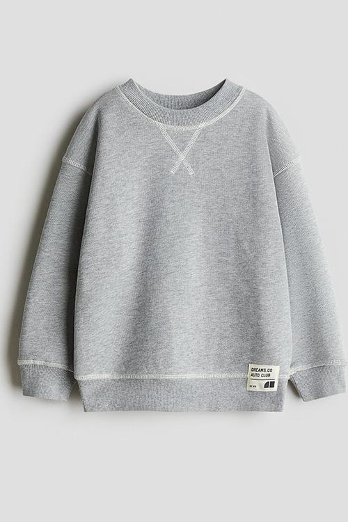 Cotton sweatshirt - light grey marl 