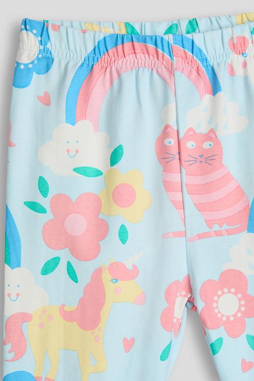 Aop leggings - light blue/multi