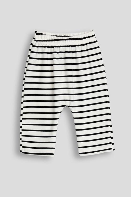 Dropped waist tights - black stripes