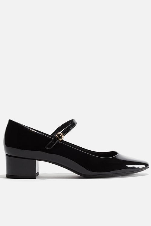 Patent mary janes - black