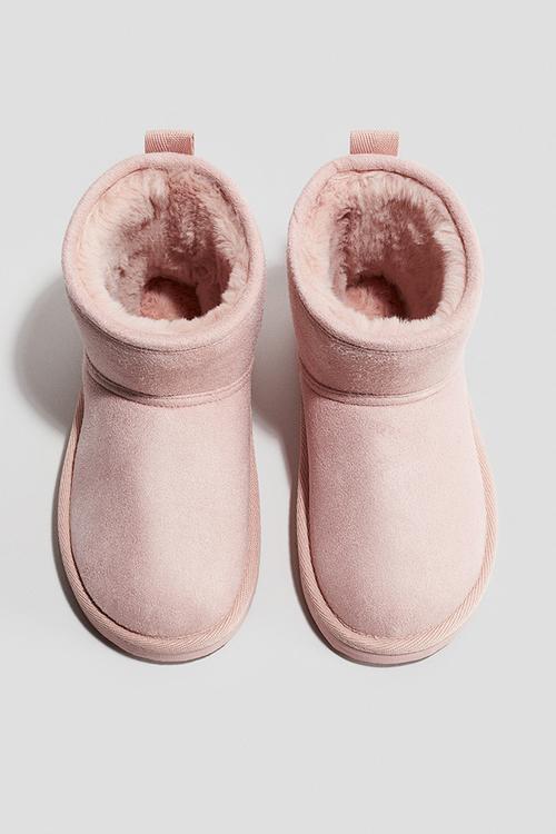 Warm-lined boots - pink