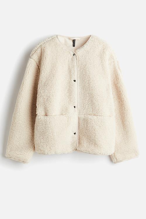 Teddy jacket - light beige