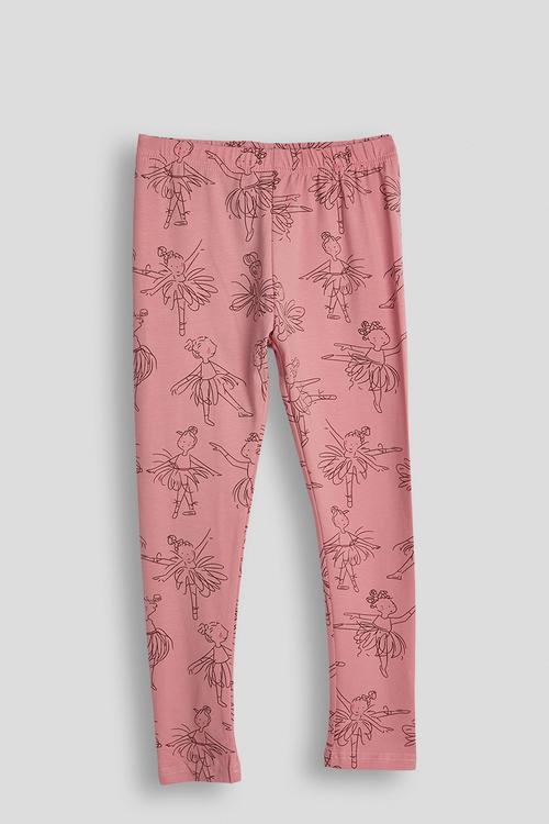 Leggings - medium pink/ballerina aop