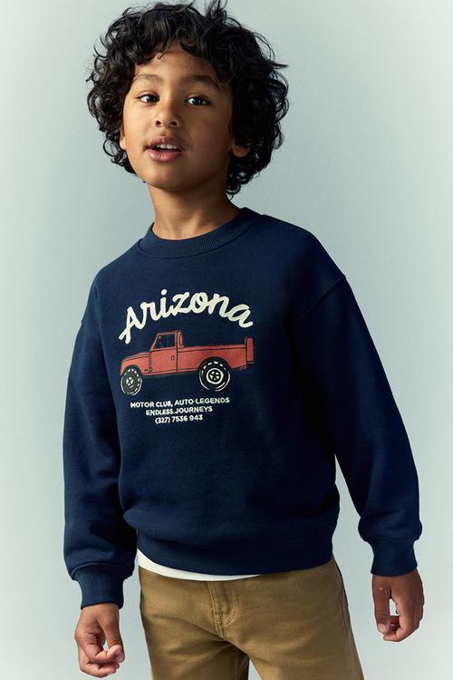 Printed sweatshirt - dark blue/arizona