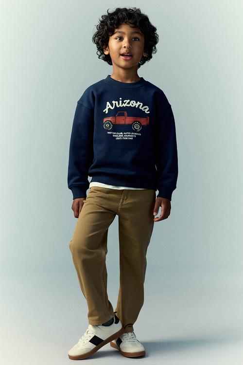 Printed sweatshirt - dark blue/arizona